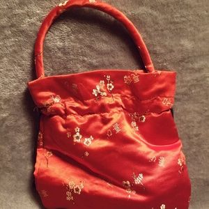 Chinese Blossom Red Handbag/Pouch